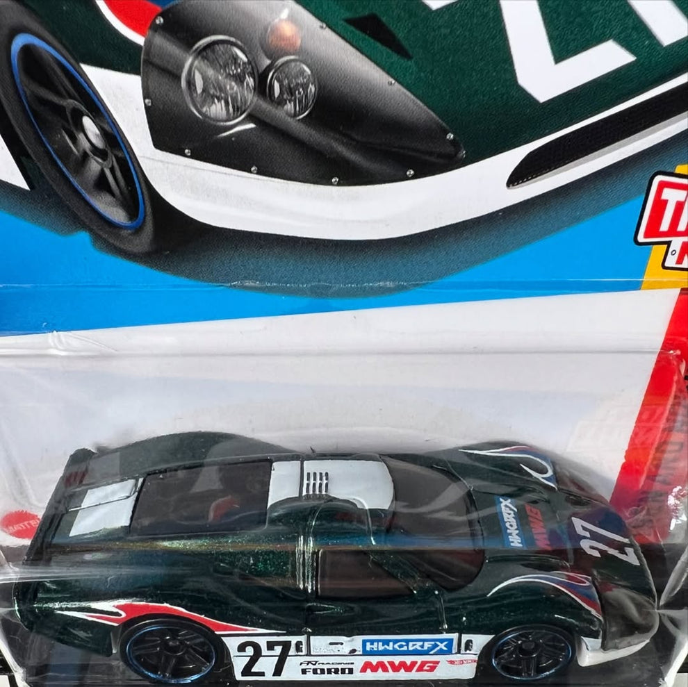Hot Wheels 67 Ford GT40 MK.IV Then And Now Green #220 Mainline 2024