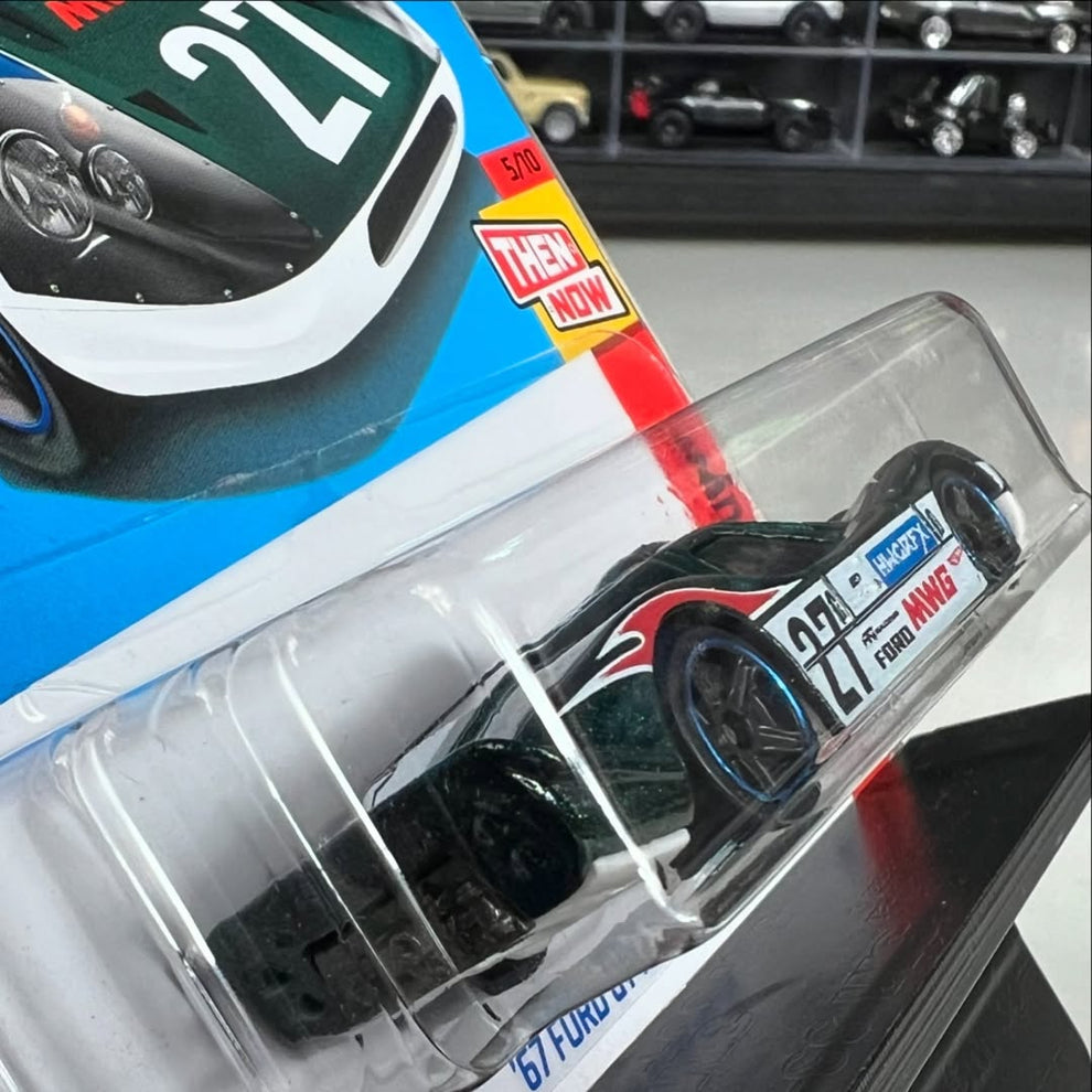 Hot Wheels 67 Ford GT40 MK.IV Then And Now Green #220 Mainline 2024
