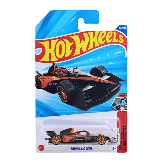 Hot Wheels 2025 Formula E Gen3 Track Aces Ages 3 and Up 194/250 (Black)