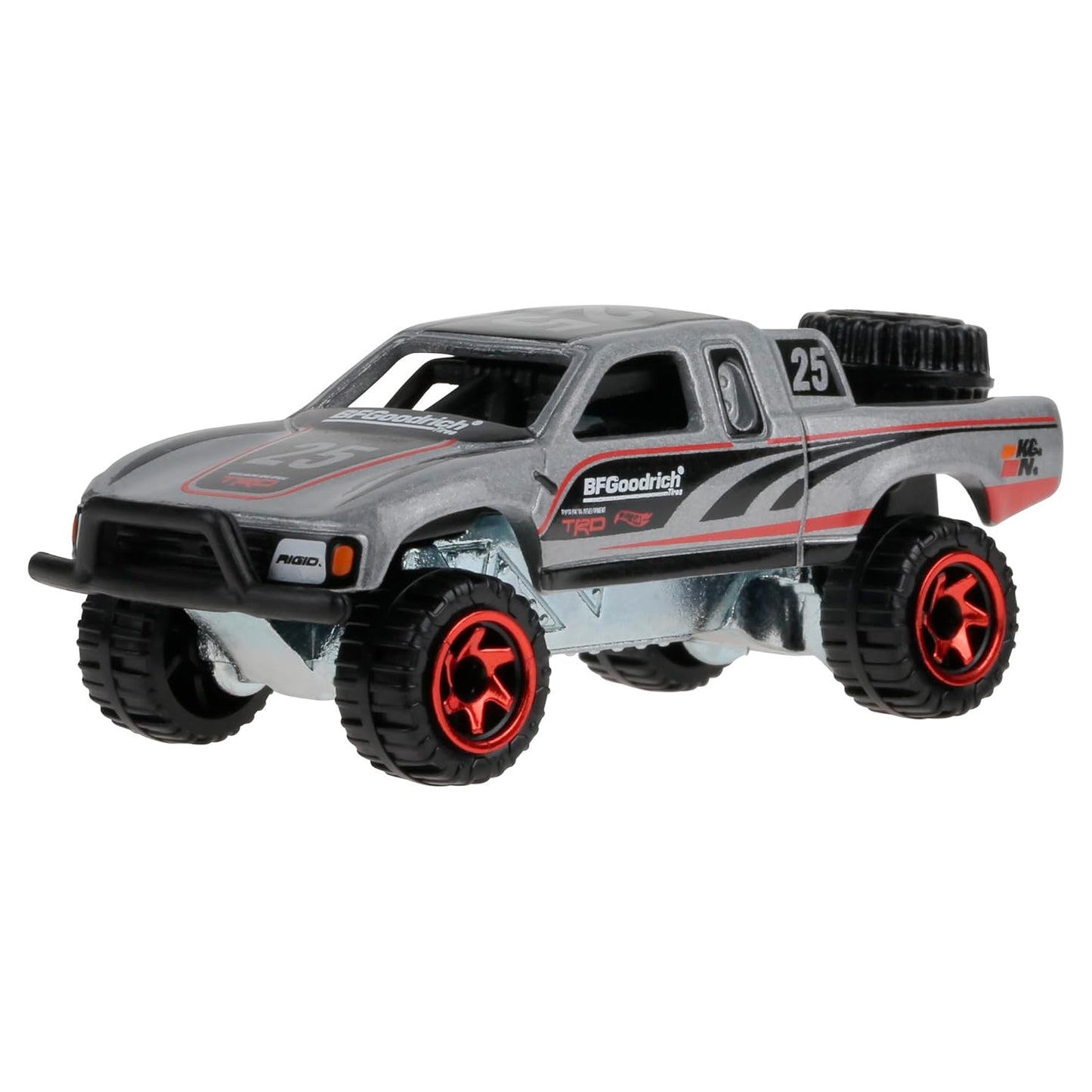 Hot Wheels Toy Truck, 1:64 Scale Die-Cast Toyota Vehicle Off Road Truck with Elevated Deco