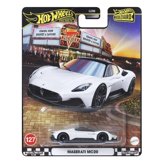Hot Wheels Boulevard™ Maserati MC20 Premium 1:64 Scale Sports Car, Full Metal Body Construction & Real Riders™ Tires, Toy for Collectors & Car...