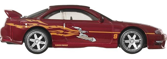 Hot Wheels® Cars, Premium Fast & Furious™ Nissan 240SX (S14), 1:64 Scale Die-Cast Car for Collectors Inspired by Fast & Furious™ Movie Franchise