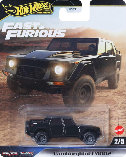 Hot Wheels® Cars, Premium Fast & Furious™ Lamborghini LM002, 1:64 Scale Die-Cast Car for Collectors Inspired by Fast & Furious™ Movie Franchise