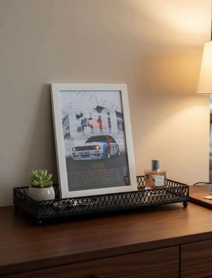 Classic BMW E30 M3 Framed Poster - The Ultimate Driving Machine