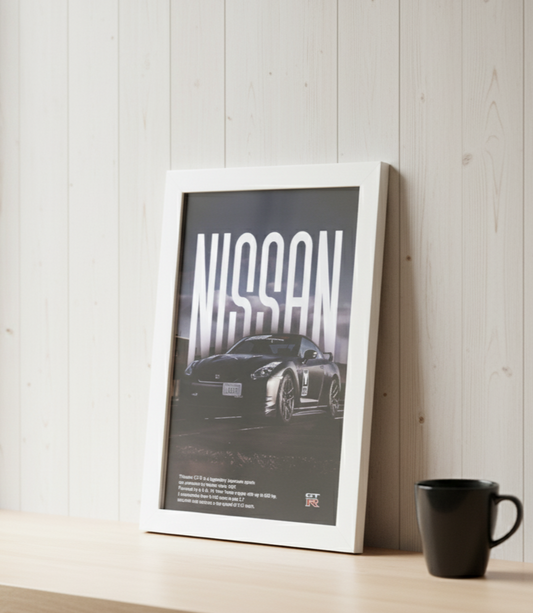 Legendary Nissan GT-R Framed Poster - Japanese Sports Car Icon