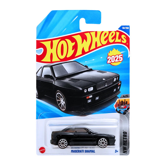 Hot Wheels Maserati Shamal 2025 Case K Black Italian GT Classic HW Metro