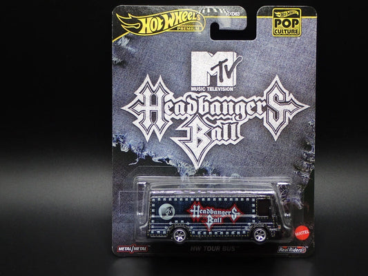 2025 HOT WHEELS PREMIUM POP CULTURE CASE K MTV HEADBANGERS BALL HW TOUR BUS