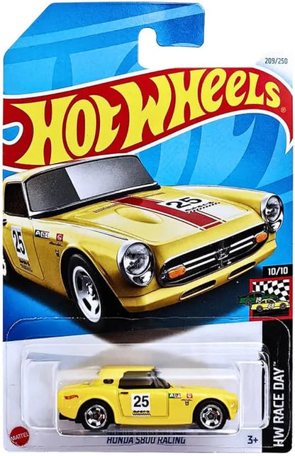 Hot Wheels 1:64 Scale Honda S800 Racing HW Race Day for Ages 3 and Up (Yellow)