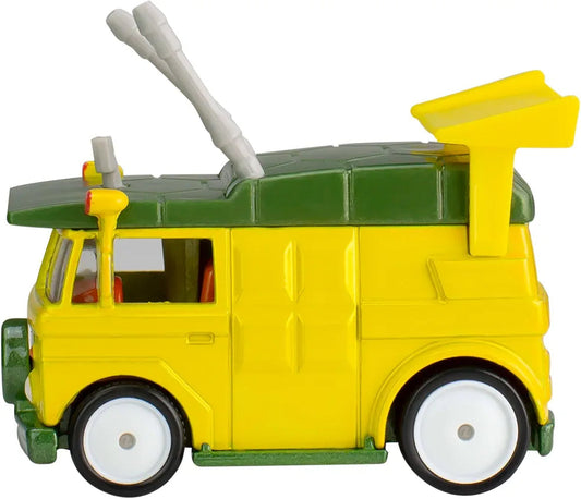 Hot Wheels Premium Toy Car TMNT Party Wagon, 1:64 Scale Die-Cast Replica from Popular Movie (Styles May Vary)