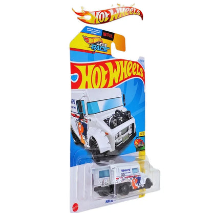 Hot Wheels Postal Service Truck Mailed It! White, Netflix Let's Race 2024 New