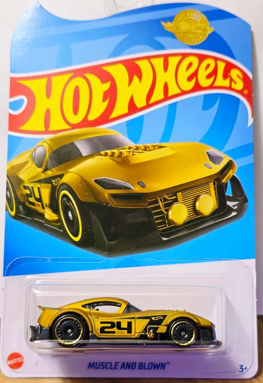 Hot Wheels 1:64 Muscle & Blow HTF97 for 3 Years and Above (Gold)