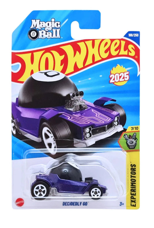 2025 Hot Wheels H Case Experimotors #188 Magic 8 Ball Decidedly Go Purple