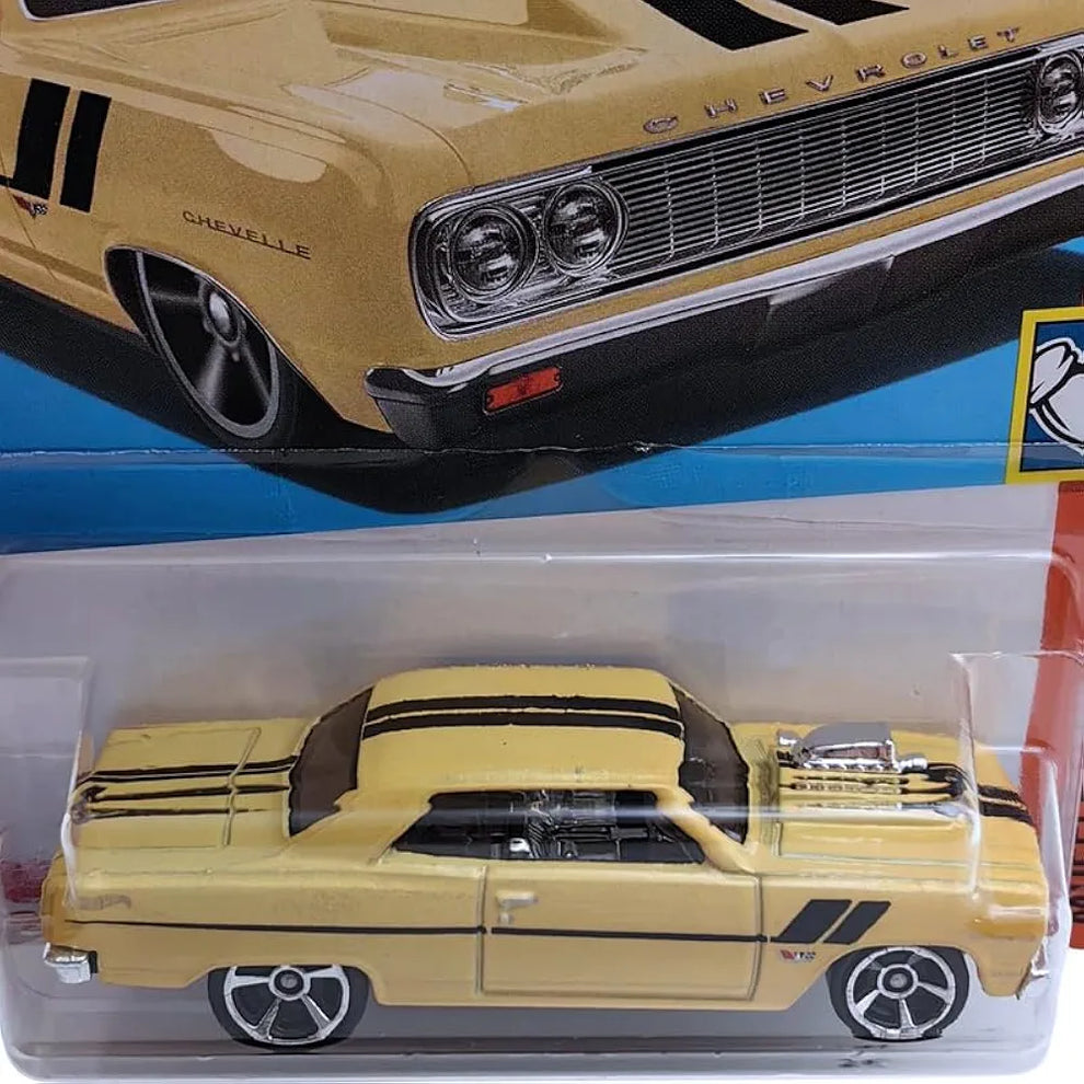 Hot Wheels 64 Chevy Chevelle SS Muscle Mania for Ages 3 and Up (Yellow)