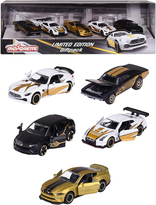 Majorette Limited Edition 9, Model Vehicles with Camouflage Look, Die Cast Metal with Opening Parts, Rotating Wheels and Suspension for Children Aged 3 and Above Boys, Girls, Kids- Set of 5
