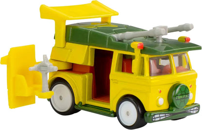 Hot Wheels Premium Toy Car TMNT Party Wagon, 1:64 Scale Die-Cast Replica from Popular Movie (Styles May Vary)