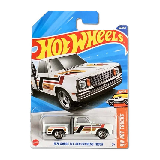 Hot Wheels 2019 Hw Hot Trucks 10/10 - 1978 Dodge Lil Red Express Truck For Kid - Pack Of 1, Silver
