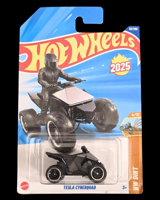 Hot Wheels Tesla Cyberquad Die-Cast Model, 2025 Collection, HW Dirt Series 4/10, 82/250