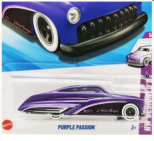 Hot Wheels Purple passion Obsession HW Ages 3 and Up Designed by Little Clamp (Purple)