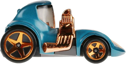 Hot Wheels 1:64 Scale Die-Cast Vehicle TOONED Twin Mill with Turquoise- & Copper-Colored Deco to Celebrate HW 56th Anniversary