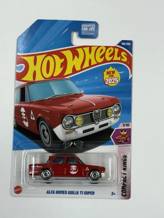 Hot Wheels 2025 Case K Alfa Romeo Giulia TI Super U. S. Card