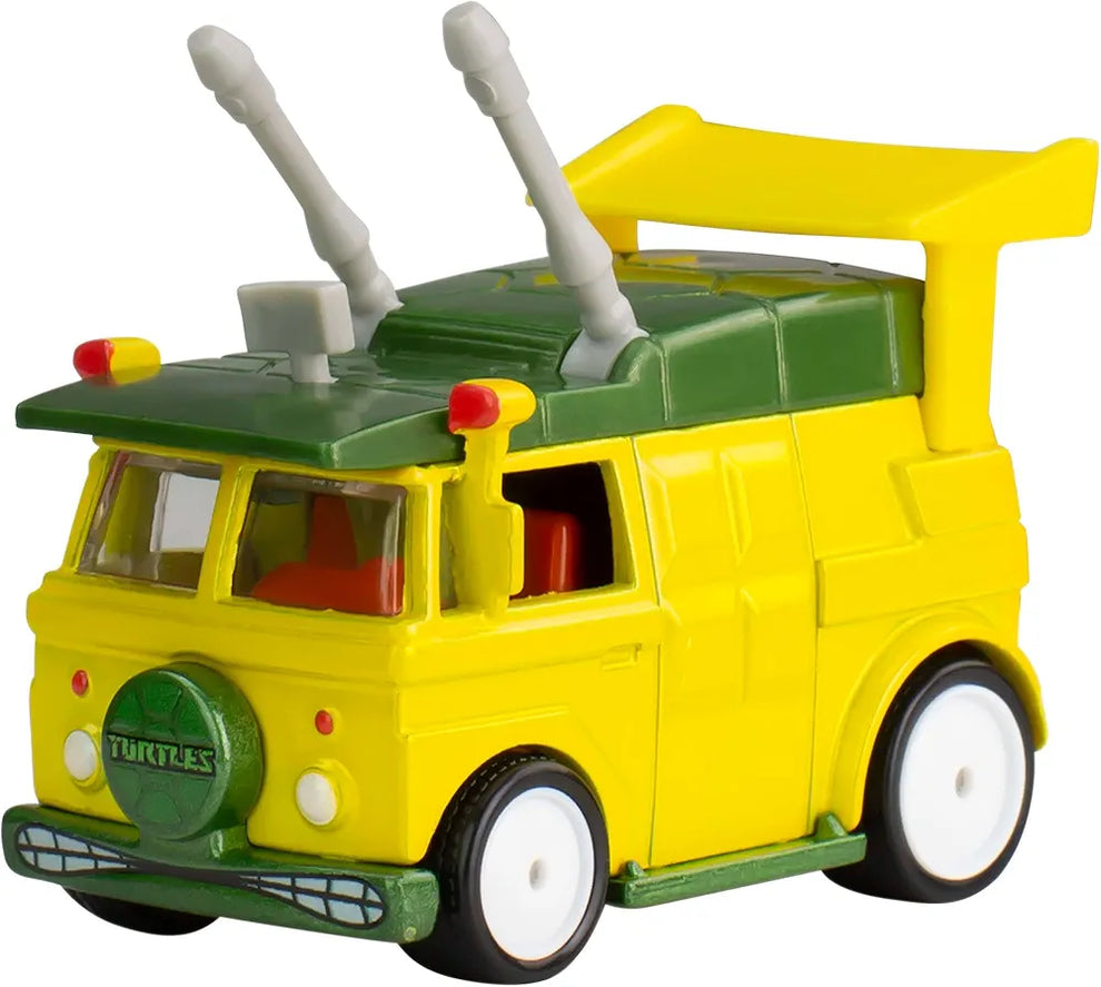 Hot Wheels Premium Toy Car TMNT Party Wagon, 1:64 Scale Die-Cast Replica from Popular Movie (Styles May Vary)