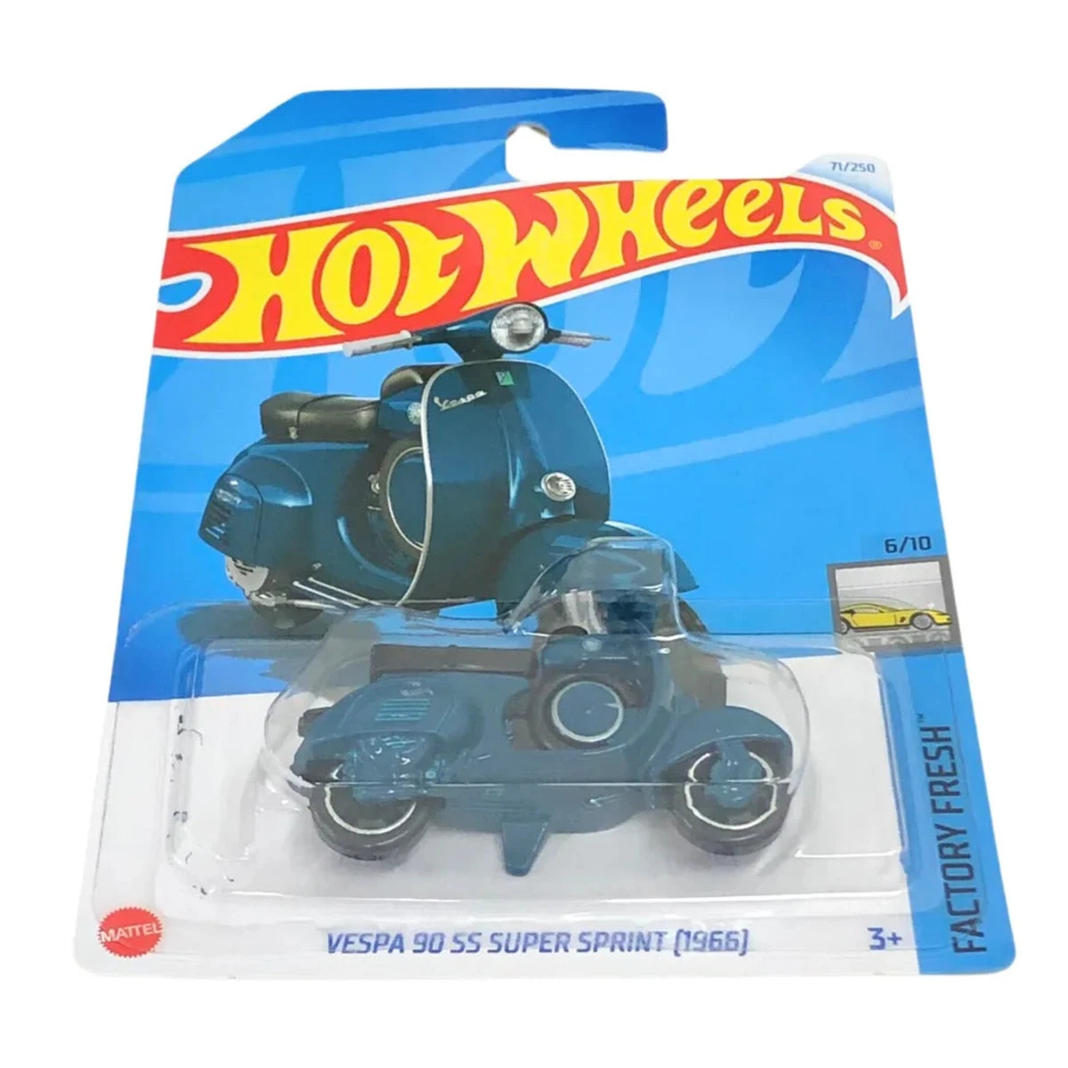 NEW Hot Wheels Factory Fresh 6/10 Vespa 90 SS Super Sprint 71/250 Free Shipping