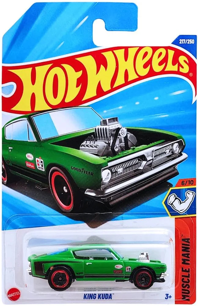 Hot Wheels King Kuda Muscle Mania Ages 3 Years and Up 217/250 (Green)
