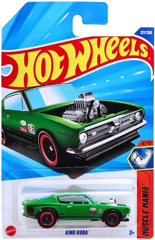 Hot Wheels King Kuda Muscle Mania Ages 3 Years and Up 217/250 (Green)