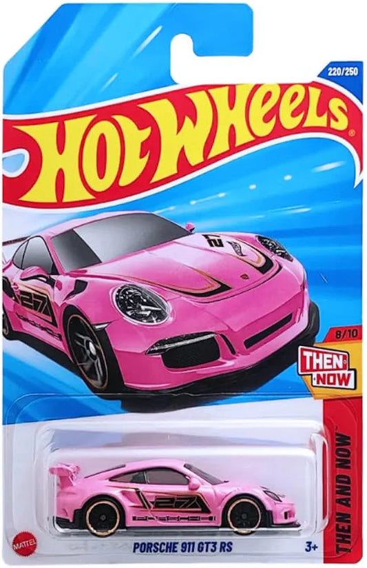 Hot Wheels Porsche 911 GT3 RS Then and Now Ages 3 Years and Up 220/250 (Pink)