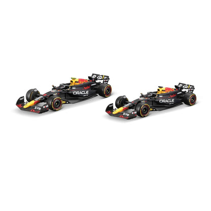 Bburago 2024 Oracle Red Bull Formula F1 Racing Team RB20 Set of 2 Cars 1:43 Die Cast Scale Miniature Model Cars, with Photo Frame Packaging