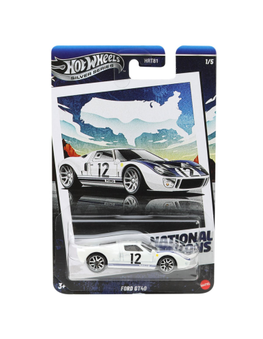 HOT WHEELS SILVER SERIES - FORD GT40 - NATIONAL ICONS