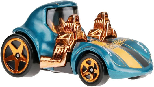 Hot Wheels 1:64 Scale Die-Cast Vehicle TOONED Twin Mill with Turquoise- & Copper-Colored Deco to Celebrate HW 56th Anniversary