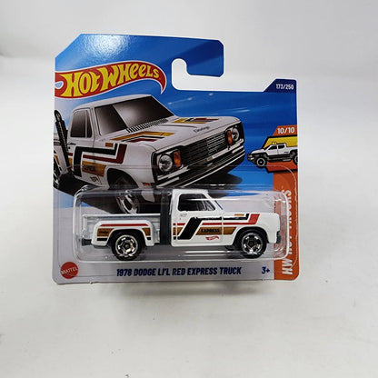 Hot Wheels 2019 Hw Hot Trucks 10/10 - 1978 Dodge Lil Red Express Truck For Kid - Pack Of 1, Silver