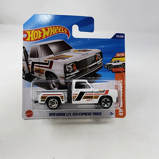 Hot Wheels 2019 Hw Hot Trucks 10/10 - 1978 Dodge Lil Red Express Truck For Kid - Pack Of 1, Silver