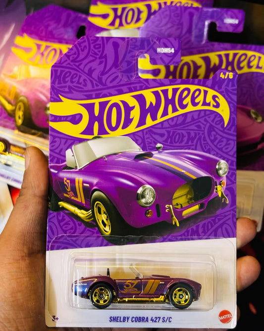 Hot Wheels 1:64 Scale| 57th Anniversary Purple and Gold Series|Shelby Cobra 427 S/C |4/6