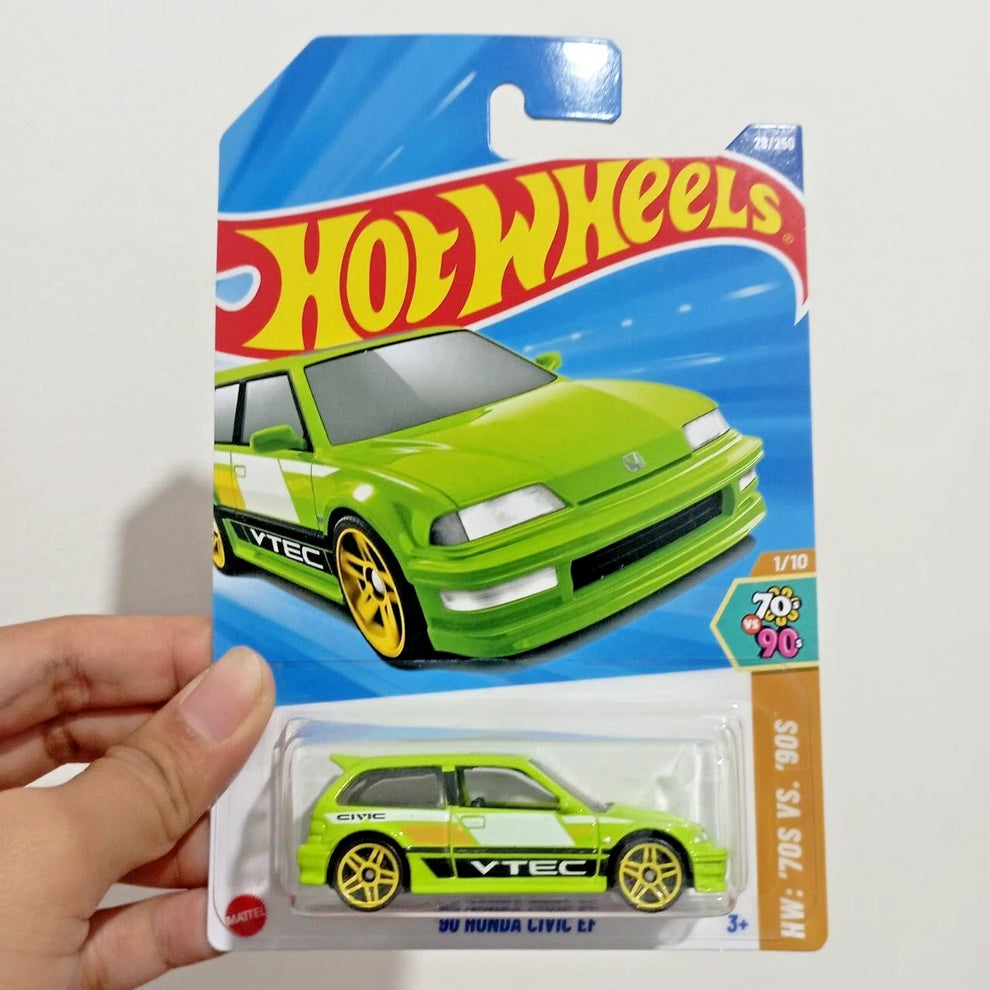 Hot Wheels 2025 Case K '90 Honda Civic EF Green - International Card #28