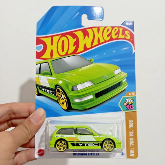 Hot Wheels 2025 Case K '90 Honda Civic EF Green - International Card #28